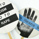 No to Racism/No to Rape and No Means No, Women’s Action Coalition Blue Dot Series, 1992. Designed by Bethany Johns